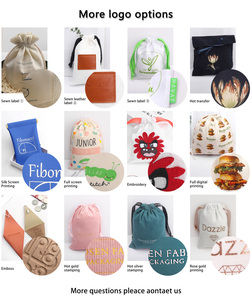 Wholesale Natural Custom Logo Printed Cotton Linen <b>Drawstring</b> <b>Bag</b> <b>Makeup</b> Brush Earphone Perfume Storage Cotton Sachet - Product Image 6