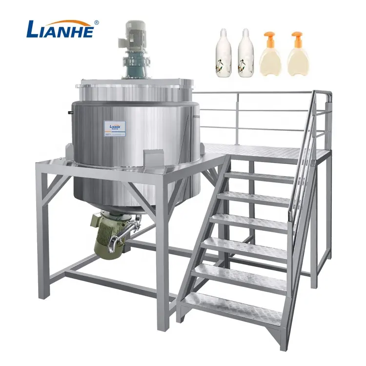 600L Liquid Chemical Mixer Gel Mixer Equipment Mixing Tank Blending Machine Liquid Soap Making Machine