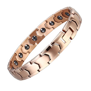 Pulsera Magnética Geométrica Dorada de 10 mm, Joyería de Moda para Mujer, Regalo - Product Image 4