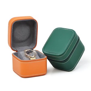 Boîte de rangement pour montres en PU, boîte de présentation, étui de voyage portable pour montres, protection contre les chutes pendant le <span class=keywords><strong>transport</strong></span>. - Product Image 1