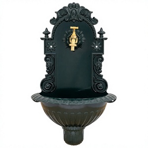 Fontaine murale en fonte de conception antique montée sur jardin Vente en gros Meilleure qualité Fontaine élégante Bassin de jardin Prix attractifs - Product Image 1