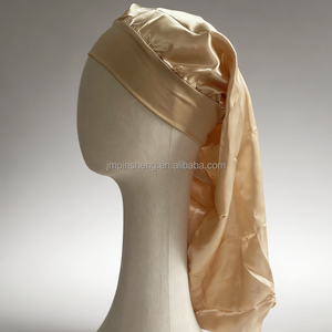 Атласный унисекс-чепчик для сна размера XL с регулируемой завязкой, однослойный, на резинке, для взрослых, для ухода за длинными волосами, комфортный и мягкий - Product Image 4