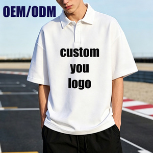 เสื้อโปโลผ้าฝ้าย 100% สั่งทำขายส่ง พิมพ์โลโก้ของคุณได้ เสื้อยืดแฟชั่นผู้ชาย เสื้อยืดเปล่าแขนสั้นสำหรับผู้ชาย - Product Image 3
