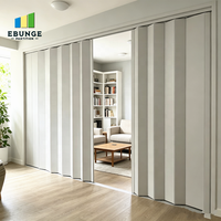 Porte pliante sur mesure en aluminium, cloison accordéon rétractable pour bureau et espace commercial