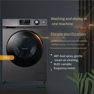 10kg thông minh phía trước tải máy giặt tự động và máy sấy thép không gỉ hộ gia đình tất cả-trong-một máy duy nhất bồn tắm điện - Product Image 6
