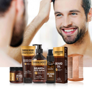 Bộ chăm sóc râu của nam giới bộ râu định hình và tạo kiểu râu chăm sóc râu với rửa mặt + dầu bánh mì + bơ bánh mì - Product Image 3