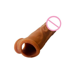 Hot Selling Sexuelle Liebe Tragbare Dildo Paare Sexspielzeug Frauen Masturbation Männer Extender Tragbare Kondome Dildos für Männer - Product Image 5