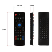 Mouse Udara 2.4G dengan Sensor Gerak dan IR Learning, Fungsi Keyboard Nirkabel, Kompatibel dengan Android TV Box, PC, Windows