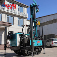 Nouvelle machine de forage de puits d'eau mobile de 160 m de haute qualité, prix usine, équipement de forage de puits profond