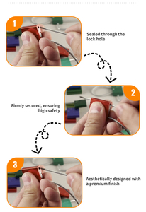 4.5 mét Dia con dấu cáp Hợp kim nhôm an ninh Dây khóa cho <span class=keywords><strong>container</strong></span> - Product Image 3