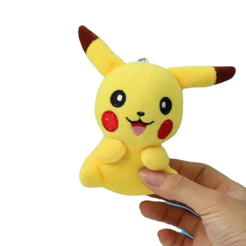 Figura DE ACCIÓN Pokemone muñecas niños juguetes regalo punto venta al por mayor Pokemone peluche llavero lindo Anime Pikachu peluche llavero
