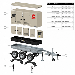 Générateur diesel silencieux Cummins Weichai Yuchai Baudouin de 50 kVA à 200 kVA, puissance de secours pour hôtels et hôpitaux, tension nominale 380 V - Product Image 6