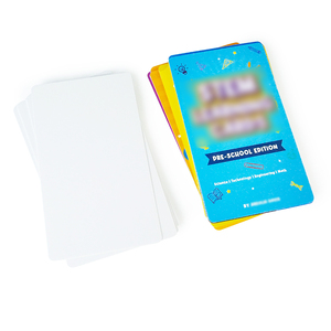 Jeu de 14 cartes flash éducatives préscolaires personnalisées à coins arrondis avec boîte rigide en deux parties et guide d'utilisation - Product Image 2