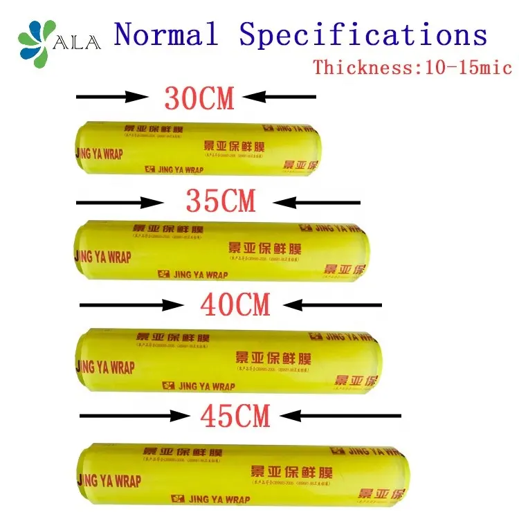 Filme embalagem de comida envoltório pvc para manter fresco
