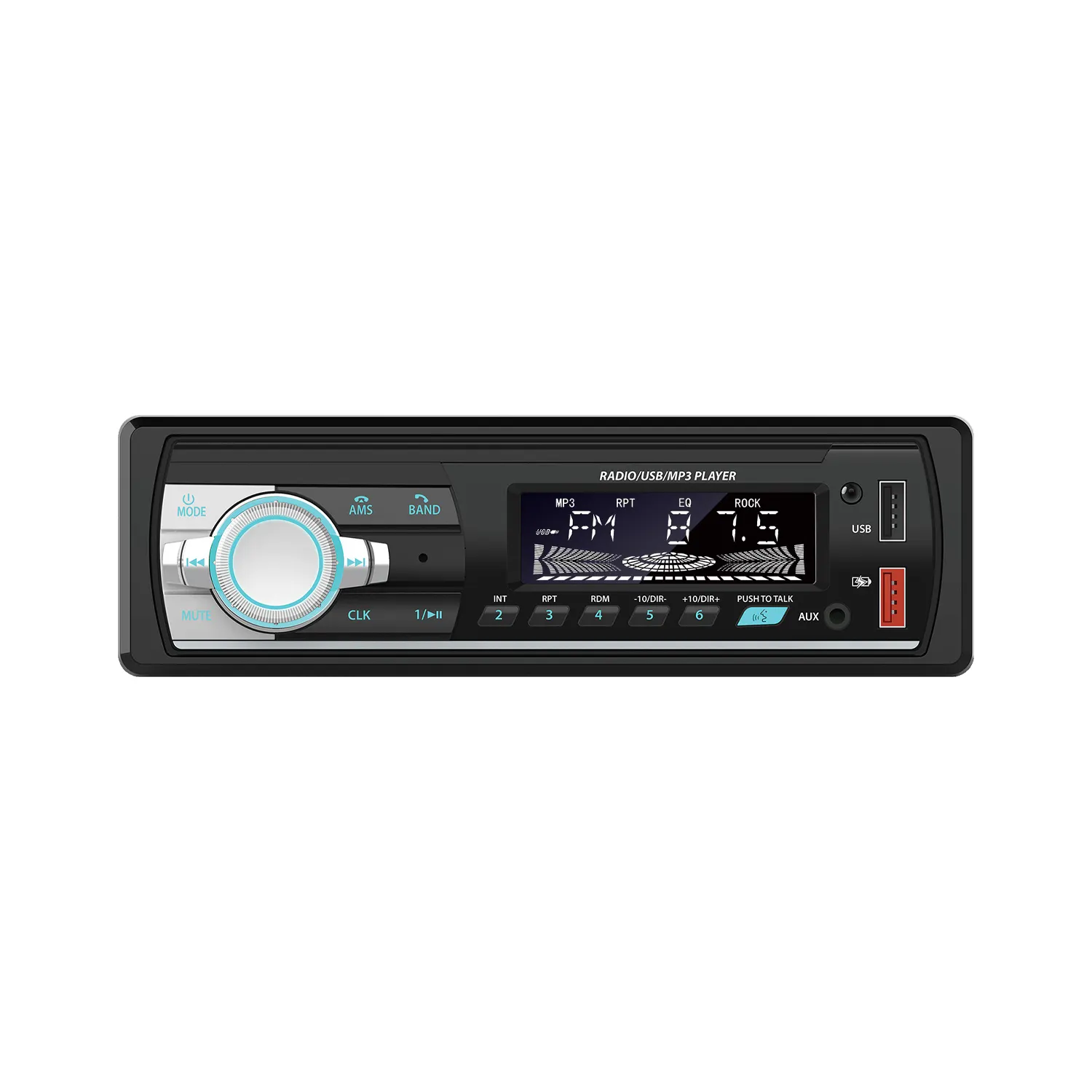 Single 1 DIN Stereo Two USB Rudio FM Bluetooth SD AUX 12V 7388 IC RGB Lights Car MP3 Player 520 521 For Car