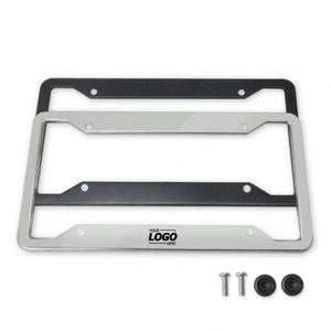 Marcos de Matrícula Personalizados de Acero Inoxidable, Accesorios para Automóviles con Tapas de Tornillos - Diseño de Cubierta Duradera - Product Image 1