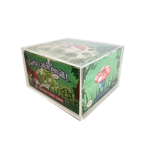 Tùy chỉnh rõ ràng Acrylic hiển thị trường hợp cho người chiến thắng hiện đại thân thiện với môi lưu trữ cho thẻ nhỏ pokemones tăng cường hộp nắp Quà Tặng hiển thị - Product Image 1