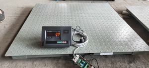 1ton แอลซีดีแพลตฟอร์มดิจิทัลอิเล็กทรอนิกส์สองชั้น<span class=keywords><strong>ชั่ง</strong></span>น้ำหนักที่พื้นขนาด1ม. X 1ม. - Product Image 4