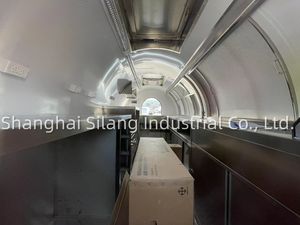 MAICHE Remorque alimentaire mobile personnalisée, blanche et <span class=keywords><strong>marron</strong></span> Food Truck Bar - Product Image 6