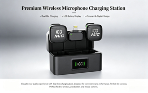 MIC3 wireless lavalier <b>microphone</b> 2.4GAI noise reduction reduces noise by 99%, compatible with multiple devices - Product Image 4