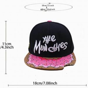 Gorras Snapback de Estilo Urbano, Gorra de Béisbol con Bordado de <span class=keywords><strong>Pizza</strong></span>, Gorra de Skateboard para Adolescentes - Product Image 5