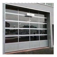 Porte de garage sectionnelle en verre, porte de garage transparente, porte de garage en aluminium et verre