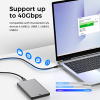 Câble de charge rapide UNIEAN coaxial Type-C 40 Gbps 8K Vidéo 20V 5A Type C vers Type C, câbles de données PD 100W USB 4.0 pour iPhone