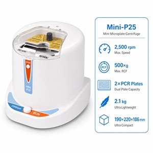 Centrífuga de Laboratorio Científica <span class=keywords><strong>Digital</strong></span> LCD de 2500 rpm, Capacidad para 2 Placas PCR, 500xg RCF, para Tiras ELISA y Tubos - Product Image 1