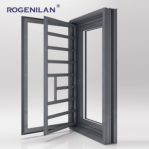 <span class=keywords><strong>Fenêtre</strong></span> à battant en aluminium Rogenilan, moderne, résistante aux ouragans, avec isolation thermique, verre, ouverture basculante, pour résidence - Product Image 4
