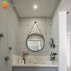 <span class=keywords><strong>Carrelage</strong></span> décoratif pour <span class=keywords><strong>salle</strong></span> <span class=keywords><strong>de</strong></span> <span class=keywords><strong>bain</strong></span> 20*20cm, <span class=keywords><strong>motif</strong></span> simple en lignes, <span class=keywords><strong>carrelage</strong></span> mural en céramique, <span class=keywords><strong>carrelage</strong></span> artistique pour sol - Product Image 6