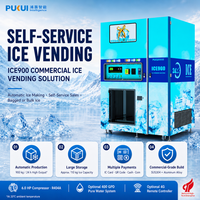 Distributeur automatique de glace commerciale 24h/24, distributeur automatique de glaçons en libre-service avec ensachage automatique pour les entreprises