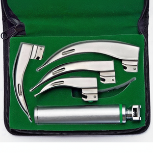 Ensemble de laryngoscope Miller, prix d'usine, comprend une poignée à batterie, cinq lames en acier et en plastique, utilisation hospitalière, machinerie de haute qualité, CE - Product Image 2