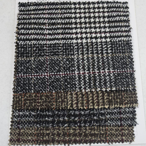 <span class=keywords><strong>Tissu</strong></span> en <span class=keywords><strong>laine</strong></span> Tweed à carreaux de couleur marron <span class=keywords><strong>et</strong></span> noir, 100 Tweed <span class=keywords><strong>pour</strong></span> jupe - Product Image 5