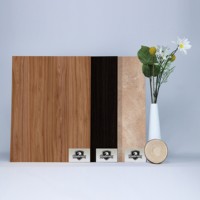 Panneaux muraux pour cuisine et fond de télévision en MDF mélaminé, aspect bois naturel réaliste, esthétique luxueuse, ignifuges et résistants à l'humidité
