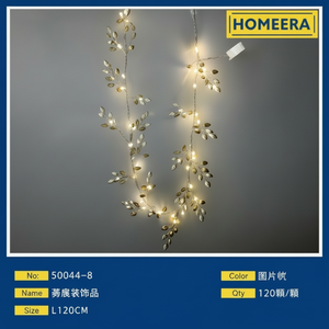 120CM oro argento filo di ferro decorazioni luci natalizie 120 pezzi Per scatola - Product Image 1