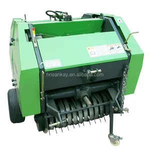 Machine agricole raffinée et durable Presse à foin Mini presse à foin ronde Machine à balles d'herbe d'ensilage à vendre