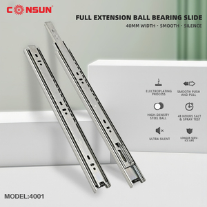 Kugellager Schwerlast-Schienenmöbelbeschläge Küchenschrank-Schubladenauszüge - Product Image 4