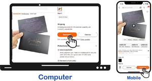 Biglietti <span class=keywords><strong>da</strong></span> <span class=keywords><strong>visita</strong></span> pieghevoli personalizzati con Design - Product Image 6