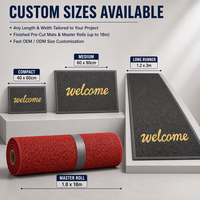 Tapis en PVC robuste pour entrée commerciale, imperméable, antidérapant, lavable, vente en gros