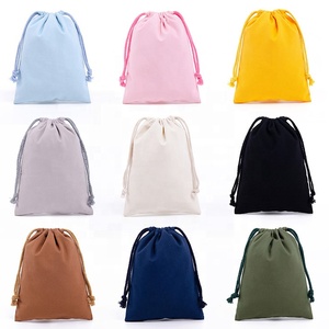 Bolsa De Cuerda Double String Cotton Drawstring White <strong>Beige</strong> Black Cotton Natural Cotton Canvas Drawstring Bag
