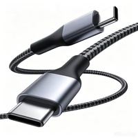 Câble USB-C de charge rapide 100W PD avec puce E-Marker intégrée et indicateur LED visible