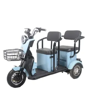 Hotselling Greenergy Elektrische Driewieler Kleine Riksja Passagier Driewieler 3-zitplaatsen Scootmobiel Voor Passagier Voor Citycoco