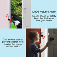 Sensor Alarm Pintu Murah Grosir Daytech 120 Db, Perangkat Alarm Sensor Gerak Magnetik Portabel, Pengingat Kunjungan Pelanggan Toko