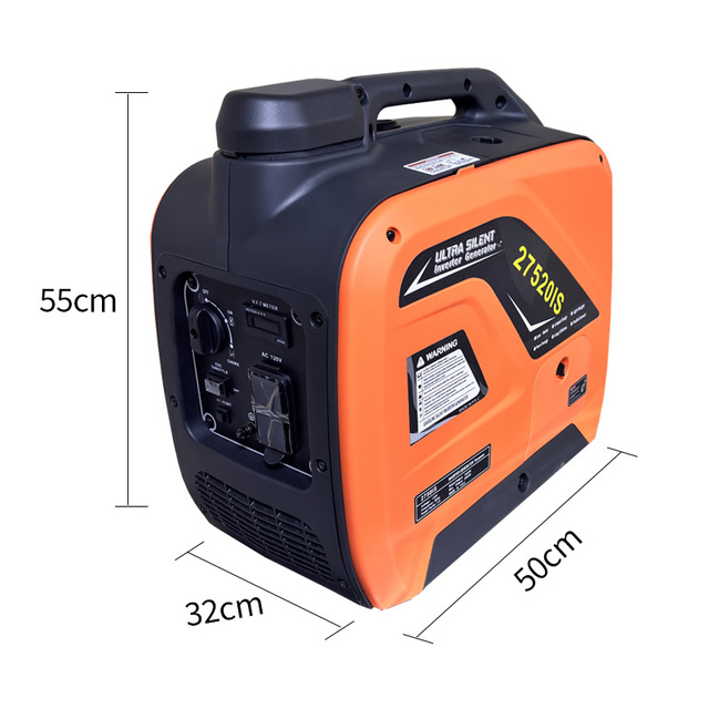 Portable Inverter Generator 110V 120V  2Kw Quiet Gasoline Generator Mini Large tank Truck Air Conditioning 12 Volts