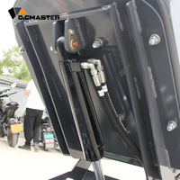 Mini-Dumper Hydraulischer Kompaktlader 4x4 260 Grad Drehung Benzinmotor Pumpe Kipper Raupentransporter Einfach zu Bedienen