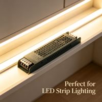 Alimentation LED ultra-mince 100W 200W 300W 400W 12V 24V, transformateur AC 110V-240V vers DC pour bande LED