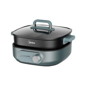 Olla Eléctrica Midea de 6L, Doble, Antiadherente, Separable, Estilo Coreano, Cuadrada y Dividida - Product Image 2