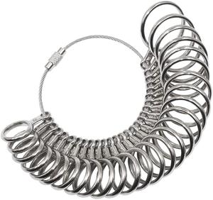 Anillo de conjunto de Metal anillo mandril medida anillo tamaño herramienta tamaño 1-13 herramientas joyería dedo Sizers Kit de 27 piezas - Product Image 2
