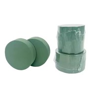 Cylindre en mousse florale verte humide pour décorations festives pour l'obtention du diplôme Noël Halloween Fête des mères Nouvel An Fleur