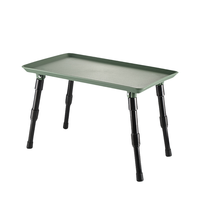 Table d'accessoires d'extérieur portable PT67088 Kit de stockage de matériel de pêche à la carpe avec fonction de levage pour petits accessoires